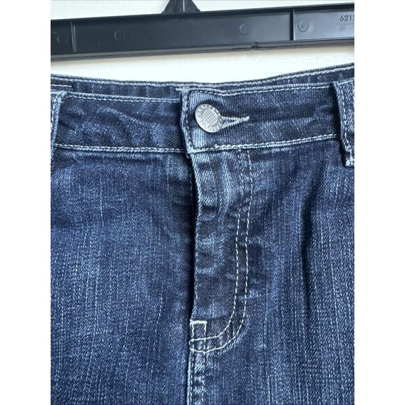 Lacoste Denim Distressed Mini Skirt Women's 34 Straight Short Y2k VTG - Picture 2 of 10